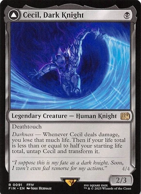 Cecil, Dark Knight 91 Final Fantasy Magic the Gathering 003490 - Image 1 of 2