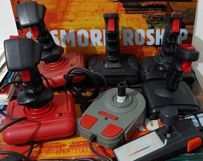 7 x Joystick Controller (Commodore Amiga Atari 64) DIFETTOSO 8-bit CX24 - Immagine 1 di 3