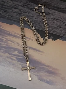 "Cadena James Avery plata esterlina trigo 16"" y cruz de serenidad paloma descendente" - Imagen 1 de 7