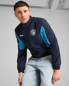 Manchester City Puma Giacca tuta ftblARCHIVE UOMO Blu Poliestere Con tasche - Foto 1 di 13