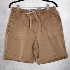 Freenote Stoff Deck Shorts Herren groß braun Kordelzug elastische Taille USA Japan - Bild 1 von 18
