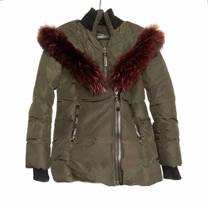 MACKAGE Fur Collar Down Green Hooded Jacket SMALL - Picture 1 of 12