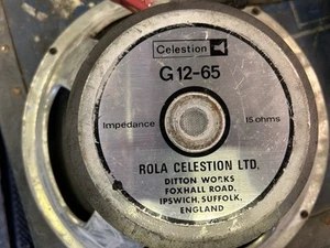 Celestion G12-65, 15 Ohm Vintage Speaker T3054 - Picture 1 of 4