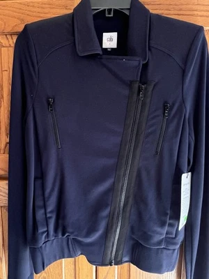 Chaqueta de Moto CAbi Talla Pequeña Oportunidad Azul Marino Cremallera Asimétrica #5476 Informal Elegante Fecha Foto 1 de 3
