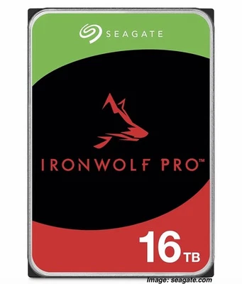Seagate IronWolf Pro 16TB -  Enterprise NAS Internal HDD - ST16000NT001 - NEW - Image 1 of 4