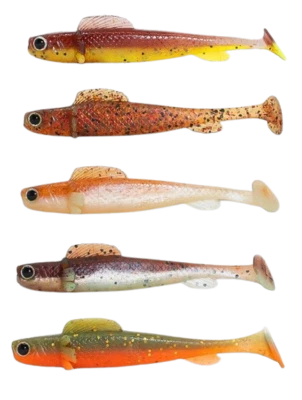 LURE JUNKS Lurejunks Finisher 8cm 5er-Pack Mix Knoblauch Geschmack Gummifisch Hecht Barsch