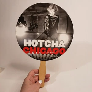 Abanico de mano de papel publicitario Chicago the Musical Ambassador Theatre Hotcha - Imagen 1 de 5