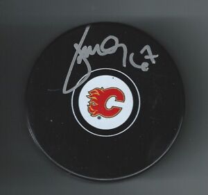 Michael Frolik Signed Calgary Flames Puck Buffalo Sabres