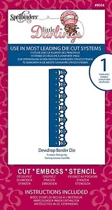 Spellbinders Dewdrop BORDER Metal Die Little Darlings 6" 8004 - Bild 1 von 3
