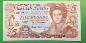 Falkland Islands 2005 Five Pounds P17 - Gem Unc - Zdjęcie 1 z 2