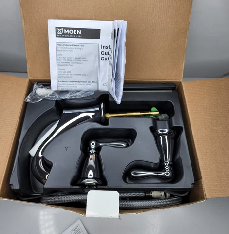 New Open Box Moen Caldwell Widespread Bathroom Faucet with Spot Resist - WS84440 Cover