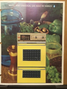 Vtg Waste King Universal Catalog Insert Gas Built-In Ranges Oven 1964 - Picture 1 of 4