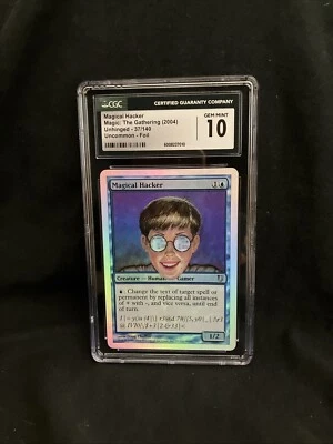 Magical Hacker FOIL Unhinged GEM MINT CGC (7010) Grade 10 Magic | MTG - Image 1 of 3