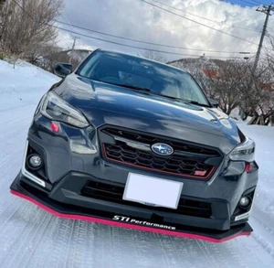 Kakumei Sti Style Front Lip Protector Cherry Red 2.9m For Subaru Crosstrek XV - Picture 1 of 8