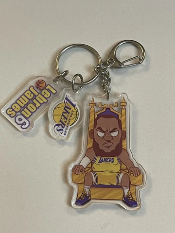 LeBron James Los Angeles Lakers Jersey Acrylic Keychain NBA Basketball Cover