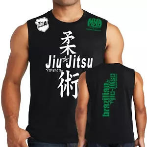 Stryker Fight Gear Brazilian Jiu Jitsu Adult Sleeveless ufc Muscle Shirt Tank T - Picture 1 of 13