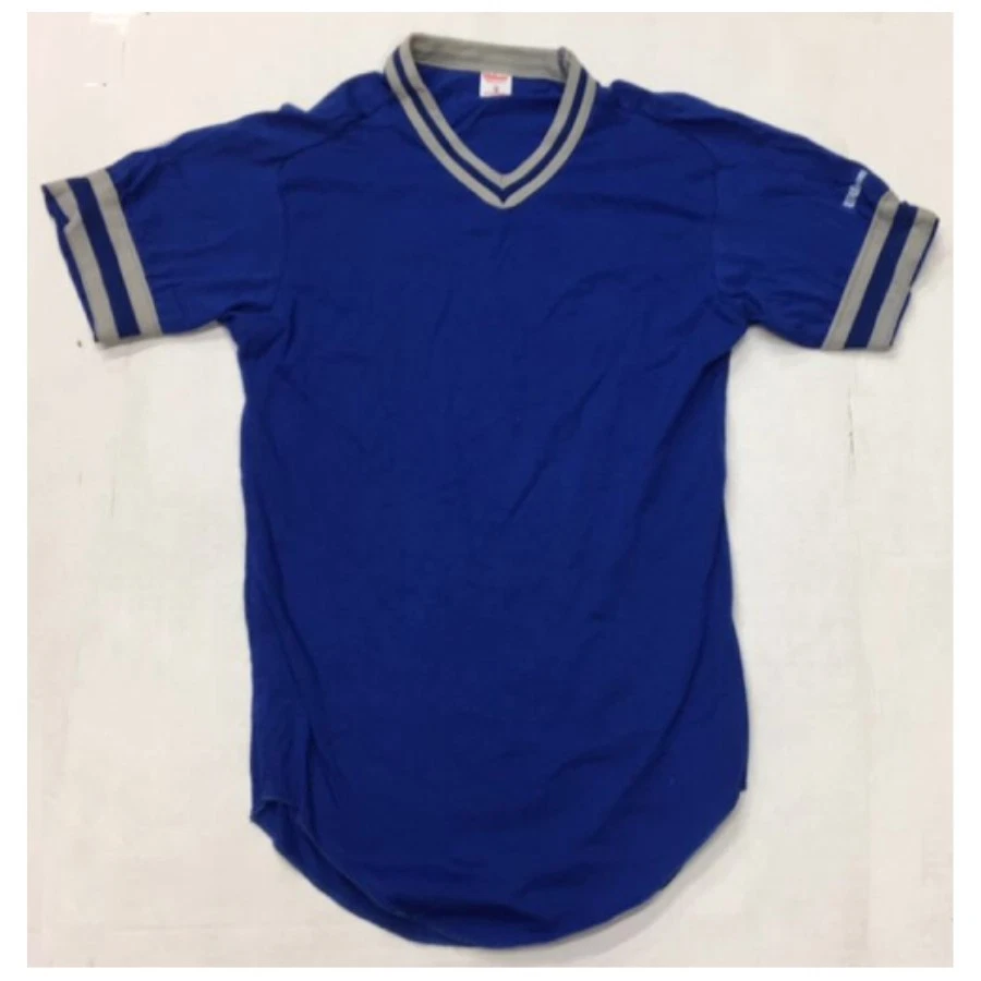 Camiseta deportiva Wilson A4595 Royal cuello en V retro adulto (RURU) Foto 1 de 1