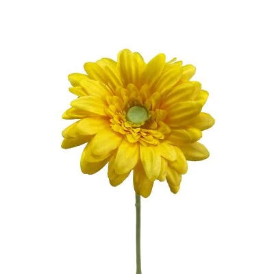 Kunstblume, Kunstpflanze, Seidenblume, künstliche gelbe GERBERA Mini 47cm GELB - Bild 1 von 3