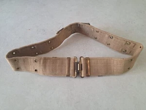CINTURÓN SOLDADO DE COMBATE ISRAELÍ ORIGINAL AÑOS 50 HAGOR MILITAR FDI EJÉRCITO ZAHAL FIRMADO - Imagen 1 de 6