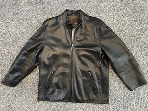 Rogue Black Leather Jacket Sz L By Reilly Olmes - Picture 1 of 12