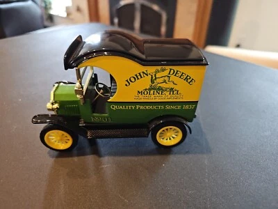 Gearbox Replica 1912 Ford Model-T Delivery Car John Deer Diecast Bank  - Image 1 of 4