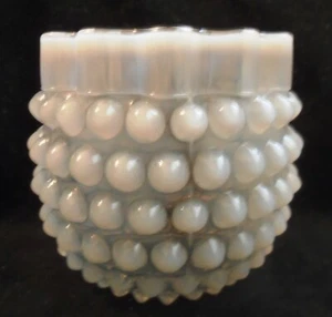 Vintage EAPG Hobbs Frosted Francesware Hobnail Spoon Holder 4 Inches Tall - Picture 1 of 12