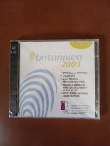 Encyclopedia Britannica 2001  2 CD PC  New Sealed 