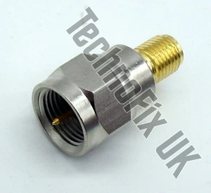 Adapter żeński na męski typu F (SMA F do F M) - Zdjęcie 1 z 2