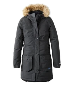 L.L. Bean Maine Mountain Parka Black Jacket 650 Fill Waterproof Womens XS $399 - Picture 1 of 22
