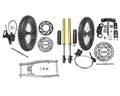 Front Forks Swingarm 70/100-19 90/100-16 Wheel pit Bike CRF100 XR100 150cc 250cc - Image 1 of 4