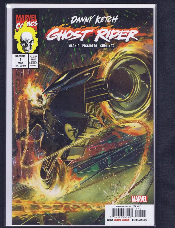 Danny Ketch Ghost Rider #1 1st Print NM Marvel Comics Mackie - Image 1 of 1