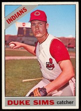1966 TOPPS OPC O PEE CHEE BASEBALL #169 Duke Sims EX-NM Cleveland Indians Card