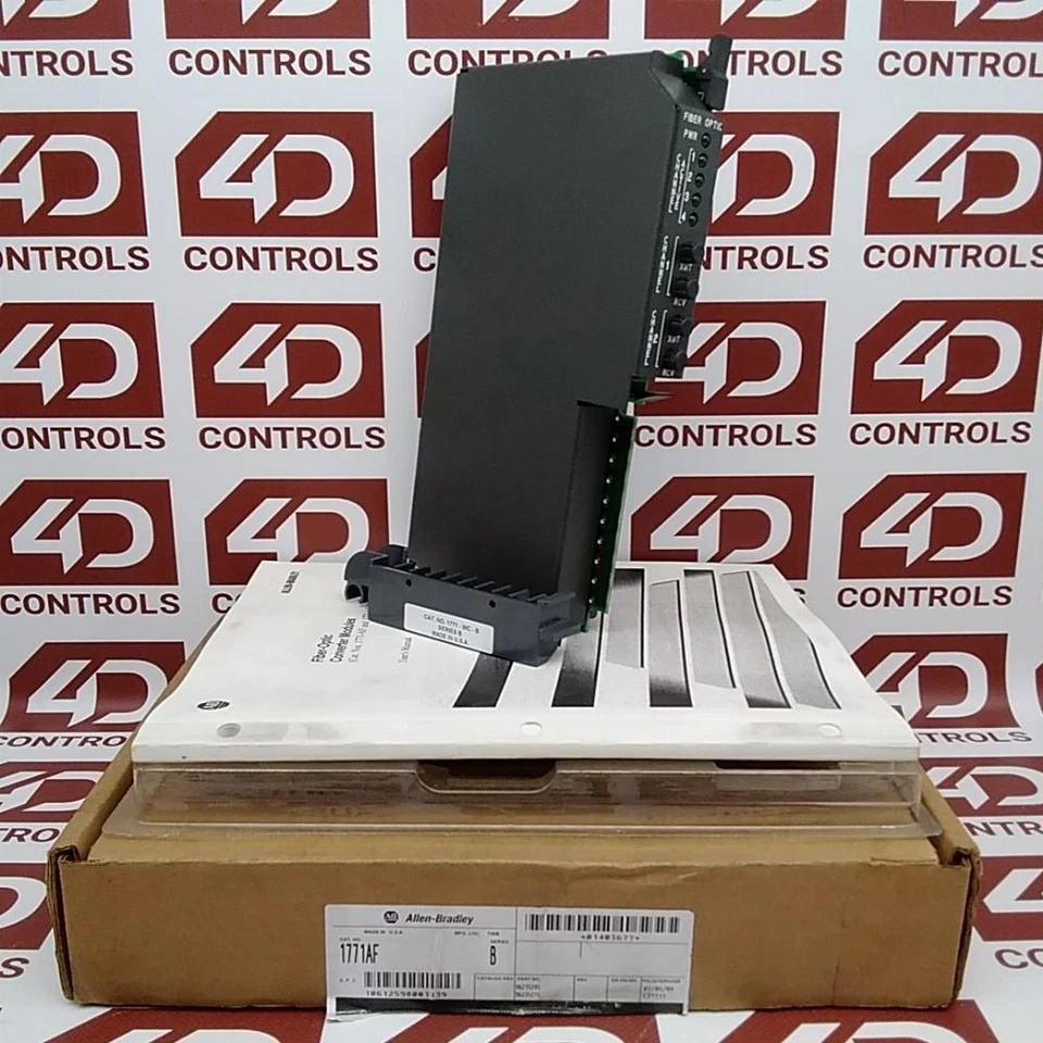 1771-AF  Allen Bradley PLC-5, Fiber Optic Converter Module, Opened (NSO), Ser B - Image 1 of 1