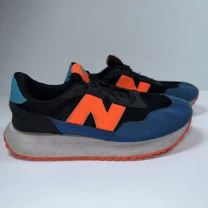 New Balance 237 Athletic Shoes Kids Size 5.5 Teal/Orange/Black GS237NO1 - Picture 1 of 10