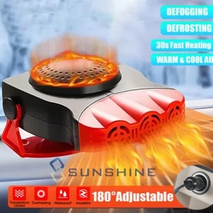 Plug in Cigarette Lighter DC 12V Car Truck Heater Defroster Demister Heating Fan - Picture 1 of 24