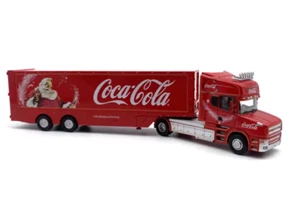 AL 1:76 Red Coke Christmas Scania T Cab Delivery Truck Model Diecast Collect Car - Picture 1 of 7