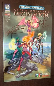 ASPEN UNIVERSE DECIMATION #0 (Aspen Comics 2017) -- SIGNED X 2 -- NM- Or Better - Picture 1 of 2