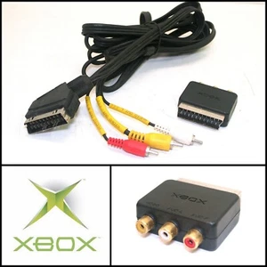 Genuine Microsoft Xbox Original SCART to AV Composite Converter Cable - Picture 1 of 1