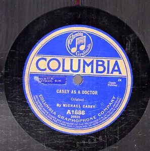 396p. Michael Casey - Casey As A Doctor & Casey At the Dentist - Columbia A1886 - Imagen 1 de 1