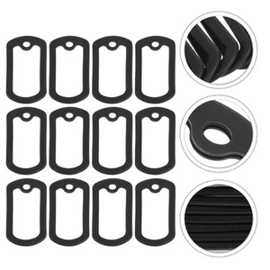 12 Pezzi Custodia Silicone Silenziosa Pet Tag Copri Cani Militari - Foto 1 di 12