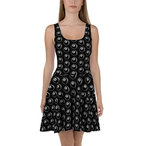 8 Ball Rockabilly Pool Hall Skater Dress for Women Retro Cue Sports Gift - Picture 1 of 34