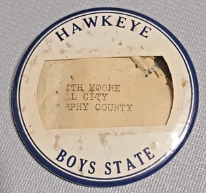 1930'S (IOWA) HAWKEYES BOYS STATE (HIGH SCHOOL BASKETBALL) BUTTON PIN PINBACK - Picture 1 of 2