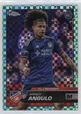 2023 Topps Chrome MLS Aqua X-Fractor /125 Marco Angulo #26 Rookie RC - Image 1 of 2