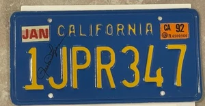 Rare-Rollie Fingers Signed Autographed California License Plate PSA - Picture 1 of 5