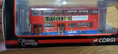 Corgi OOC OM45120A MCW METROBUS MK I BUS METROLINE ROUTE 113 EDGEWARE 1/76 carcasa Foto 1 de 4