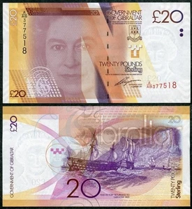 Gibraltar - 20 Pounds 2011 UNC Pick 37 Lemberg-Zp - Picture 1 of 1