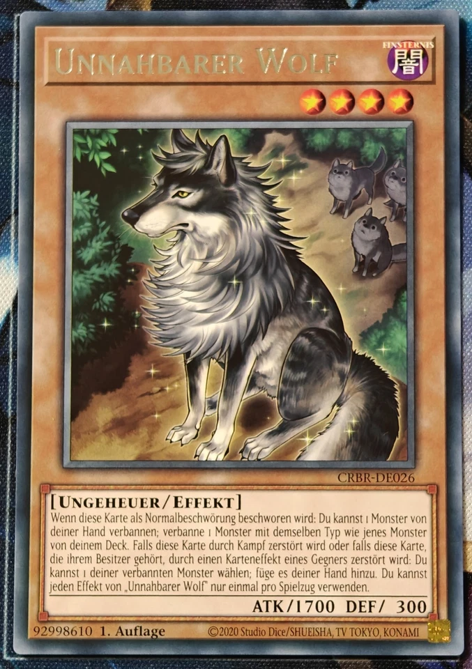 Yu-Gi-Oh Unnahbarer Wolf - CRBR-DE026 - Rare - NM - 1. Auflage - Bild 1 von 1