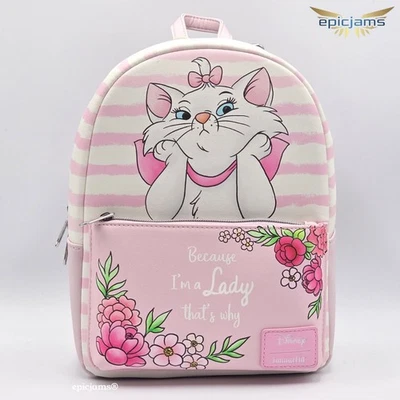 Mini Mochila Loungefly Disney The Aristocats Marie Stripe Nueva Foto 1 de 4