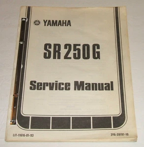 Yamaha Exciter 250 Sr250 manual de servicio 1980 1981 1982 Sr 250 taller de reparación - Imagen 1 de 8