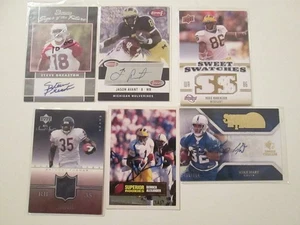 Lote de 6 reliquias de fútbol americano Michigan Wolverines diferentes con Mike Hart - Imagen 1 de 1